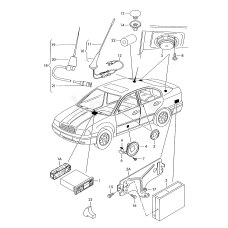 Кронштейн CD-чейнджера VAG 1U0035227B