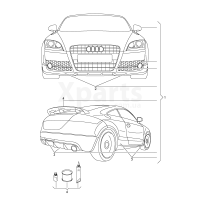 Спойлер VAG 8J00716119AX
