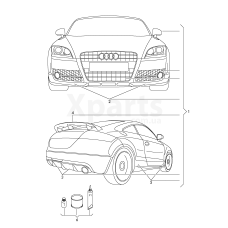 Спойлер VAG 8J00716119AX