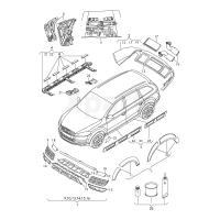 Концев. секц. трубы зад. глуш. VAG 4L0071772B