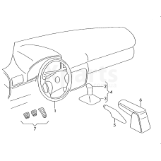 Отделка рычага КП (кожа) VAG 5L1071350