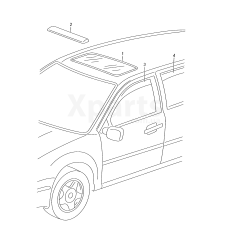 Дефлектор дверей VAG KCD609002