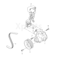 Кронштейн генератора та компресора кондиціонера VAG 021260087B