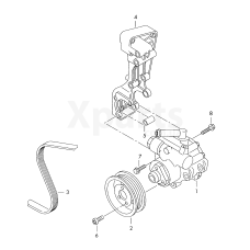 Кронштейн генератора та компресора кондиціонера VAG 021260087B