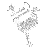 Клапан випускний VAG 058109611E
