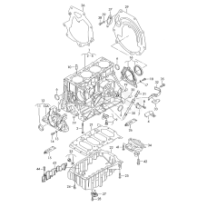 Масляный поддон с отверстиемдля датчика уровня масла VAG 06F103601
