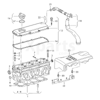 Трубка для удаления воздуха VAG 06B103209N