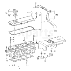 Трубка для видалення повітря VAG 06B103209N