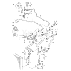 Шланг системи охолодження VAG 6Q0122101AM
