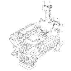 Трубка для видалення повітря VAG 077103215B