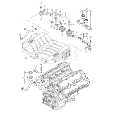 Шланг для видалення повітря VAG 07C103221M
