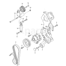 Утримувач напрямний. ролика VAG 038145283A