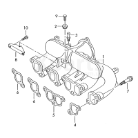 Патрубок впускного тракта VAG 070129713H
