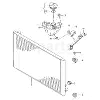 Кронштейн компенсаційний. бачка VAG 4E0121409