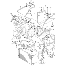 Трубопровід системи охолодження VAG 06A121065D