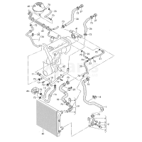Шланг системи охолодження VAG 1K0121051S