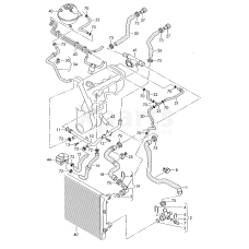 Шланг системи охолодження VAG 1K0121051S