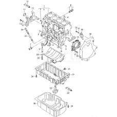 Кришка масляного піддону VAG 03G103660E