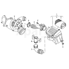 Фланець повітроводу VAG 5N0129618D