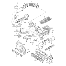 Повітрозабірна труба VAG 03G129711AS
