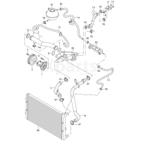 Шланг системи охолодження VAG 6R0122157B