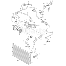 Шланг системи охолодження VAG 6R0122157B