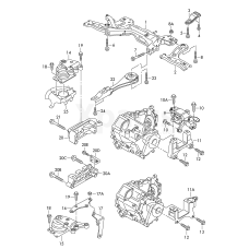 Опора редуктора VAG 6RF199555G