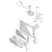 Кронштейн додаткового радіатора ОЖ VAG 8R0121360C