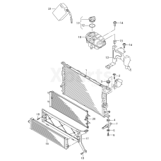 Кронштейн додаткового радіатора ОЖ VAG 8R0121360C