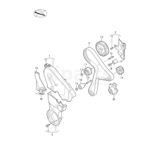 Натяжний ролик VAG 04L109243D