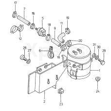пружинний затискач VAG 6U0133348