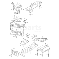 Кронштейн системи випуску ОГ VAG 701253230B