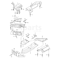 Кронштейн системи випуску ОГ VAG 701253230B