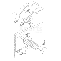 Накладка конц. труби глушника VAG 7L6253681N