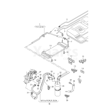 1 комплект паливних трубок VAG 7H0201080K
