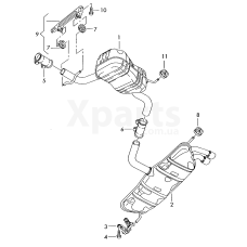 Задний глушитель VAG 5P0253609D