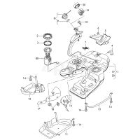 Кришка зі стрічкою-тримачем для паливного бака VAG 7P6201550C