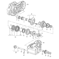 Кріплення з конічним роликовим підшипником VAG 02K311207