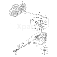 Натиск. пружина валу включення VAG 02K301259