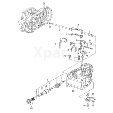 Натиск. пружина валу включення VAG 02K301259