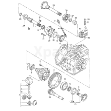 Ось кін. сателі. диференціала VAG 02G409177