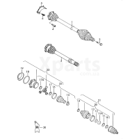 Зовнішній ШРУС з ротором і монтажними деталями VAG 4D0498099
