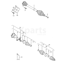 Пыльник ШPУCа с монтажнымидеталями и пластичной смазкой VAG 8R0498203