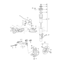 Повор.кулак з колісної маточини. VAG 2E0407304P