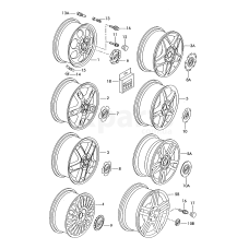 Ковпак колеса titan (сірий) VAG 1M0601149P69Z