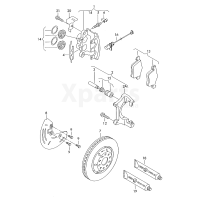Гальмівний диск (вентилір.) VAG 4D0615301K