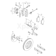 Гальмівний диск (вентилір.) VAG 4D0615301K