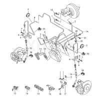 Кронштейн гальмівного шлангу VAG 6Q0611841E