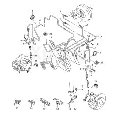 Кронштейн гальмівного шлангу VAG 6Q0611841E