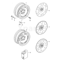 Пружинна клямка VAG 6Q0601175